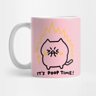 It's poop time cat Mug